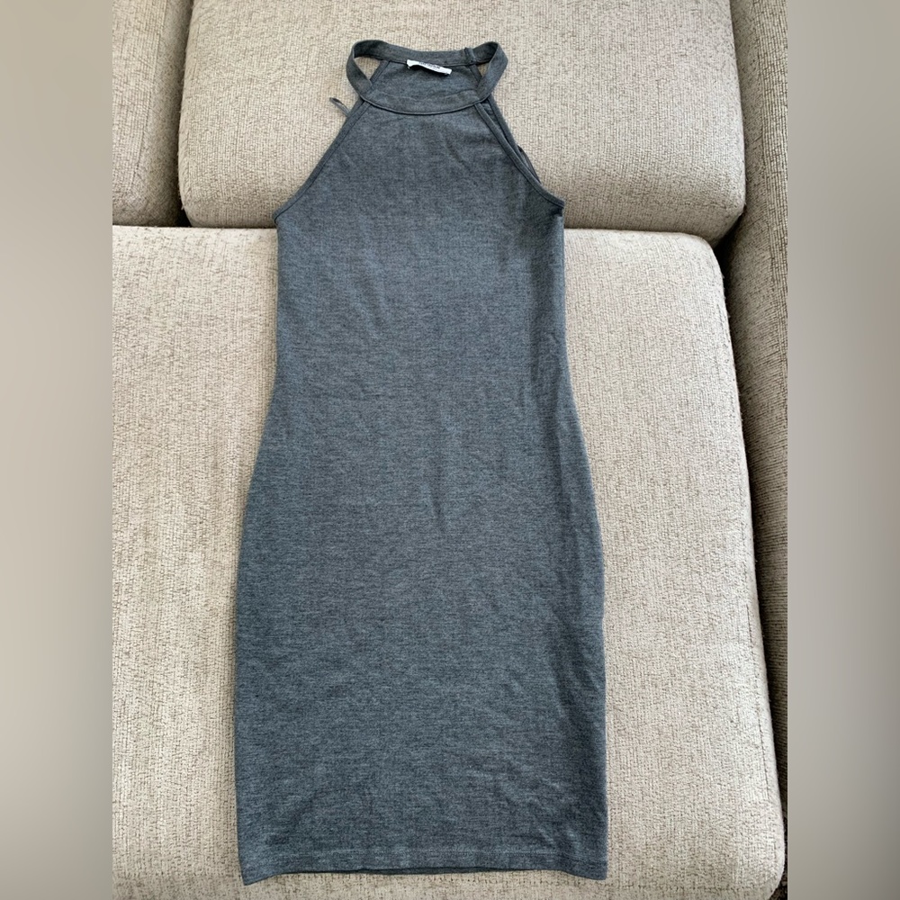 Zara gray midi dress